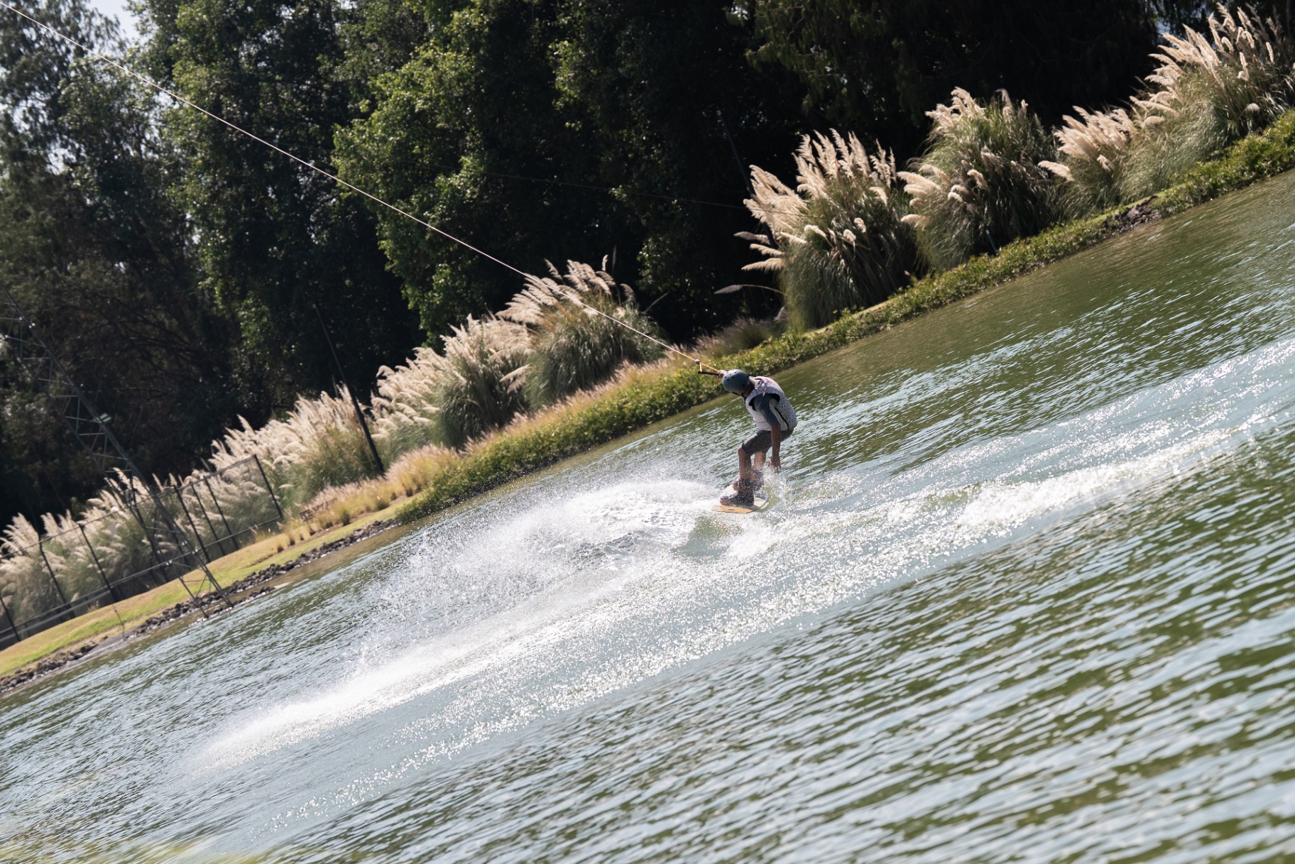 Cable Park en el lago de Rancho Avándaro